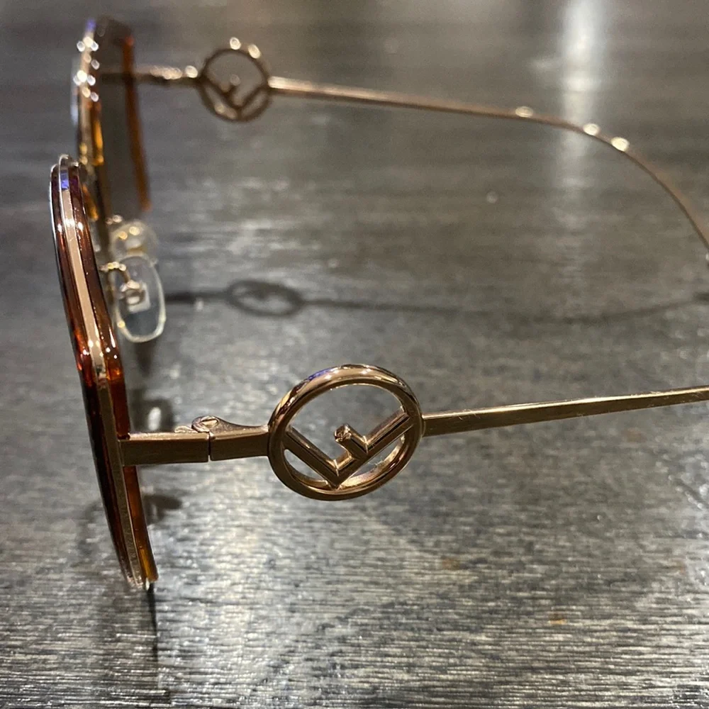 Fendi 58mm Metal Butterfly Sunglasses - Picture 2 of 7